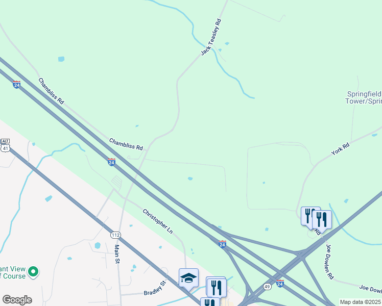 map of restaurants, bars, coffee shops, grocery stores, and more near in Pleasant View