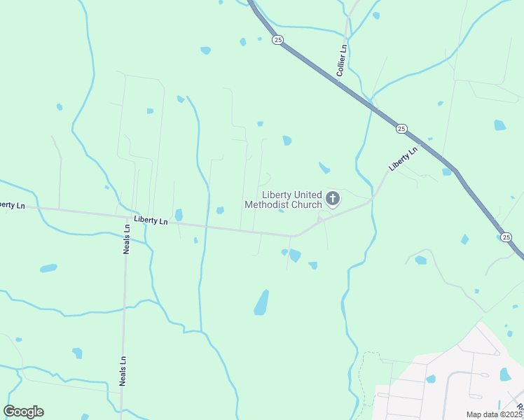 map of restaurants, bars, coffee shops, grocery stores, and more near 1176 Liberty Lane in Gallatin