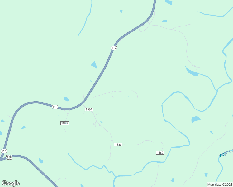 map of restaurants, bars, coffee shops, grocery stores, and more near 209 Woody Road in Leasburg