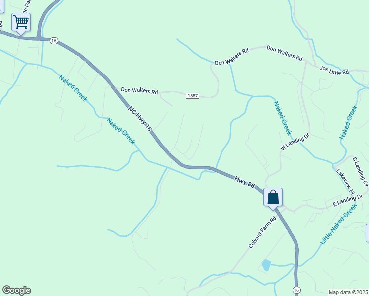 map of restaurants, bars, coffee shops, grocery stores, and more near Graybeal Calloway Drive in Jefferson