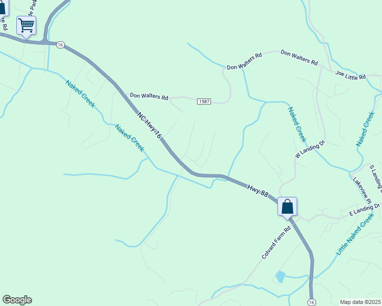 map of restaurants, bars, coffee shops, grocery stores, and more near 162 Mountain View Drive in Jefferson