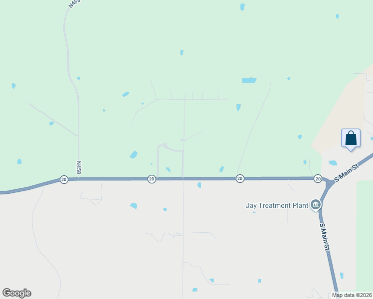 map of restaurants, bars, coffee shops, grocery stores, and more near 41885 South 585 Road in Jay