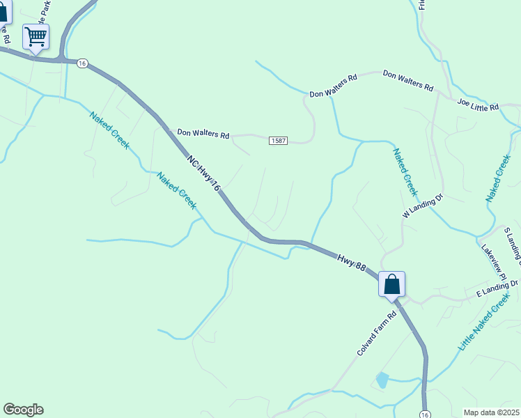 map of restaurants, bars, coffee shops, grocery stores, and more near 162 Mountain View Drive in Jefferson