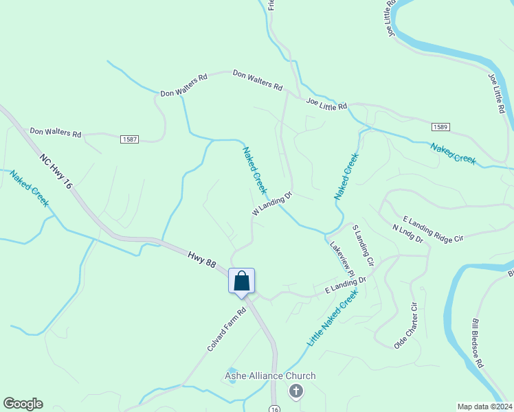 map of restaurants, bars, coffee shops, grocery stores, and more near 495 West Landing Drive in Jefferson