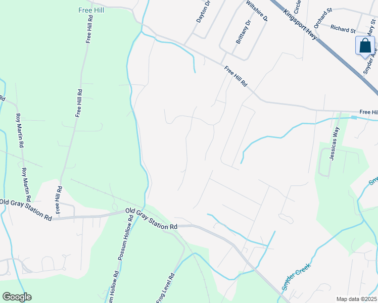 map of restaurants, bars, coffee shops, grocery stores, and more near 1139 Cliffview Circle in Gray