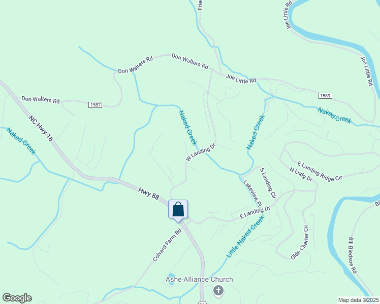 map of restaurants, bars, coffee shops, grocery stores, and more near 495 West Landing Drive in Jefferson