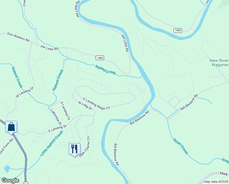 map of restaurants, bars, coffee shops, grocery stores, and more near 880 East Landing Ridge Circle in Jefferson