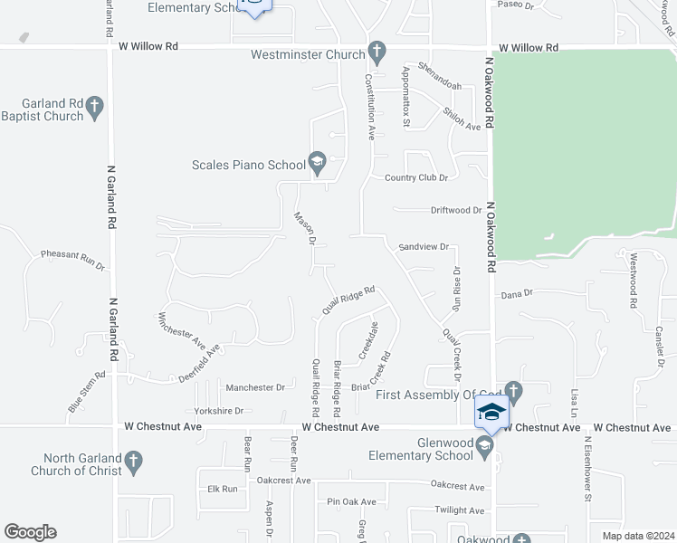 map of restaurants, bars, coffee shops, grocery stores, and more near 4315 Zachary Lane in Enid