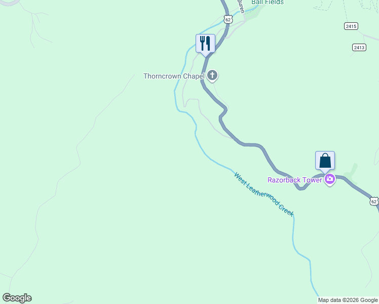 map of restaurants, bars, coffee shops, grocery stores, and more near in Eureka Springs