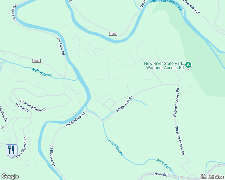 map of restaurants, bars, coffee shops, grocery stores, and more near 209 Park View Drive in Jefferson