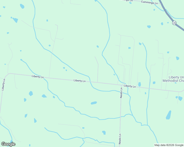 map of restaurants, bars, coffee shops, grocery stores, and more near 1412 Liberty Lane in Gallatin