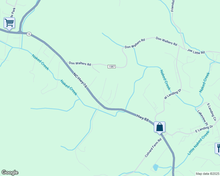 map of restaurants, bars, coffee shops, grocery stores, and more near 271 Graybeal Calloway Drive in Jefferson