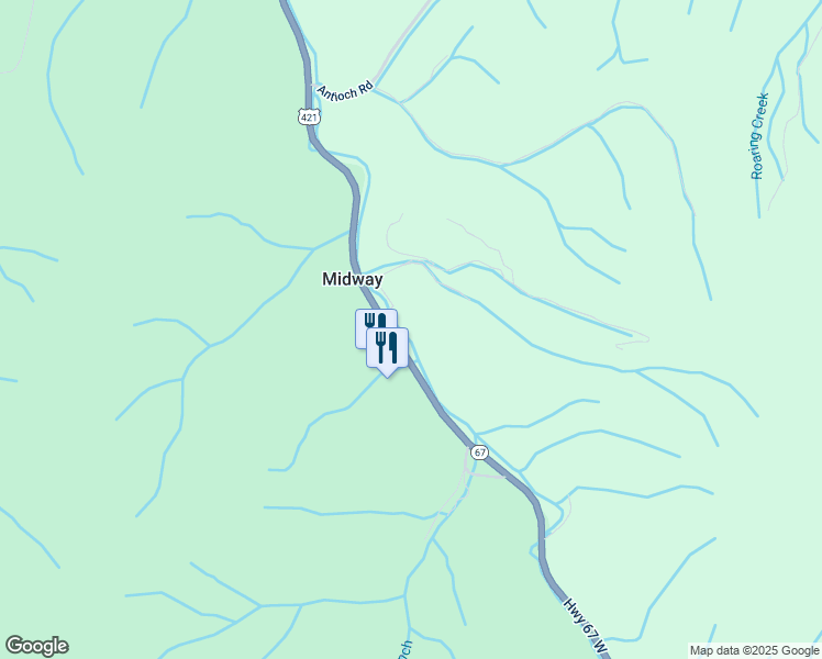 map of restaurants, bars, coffee shops, grocery stores, and more near 138 Culberson Lane in Mountain City