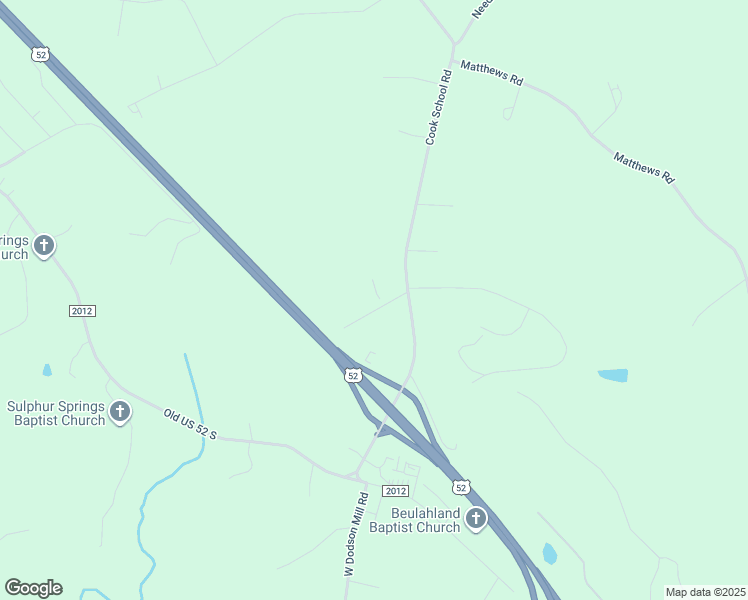 map of restaurants, bars, coffee shops, grocery stores, and more near 142 Key Street in Pilot Mountain