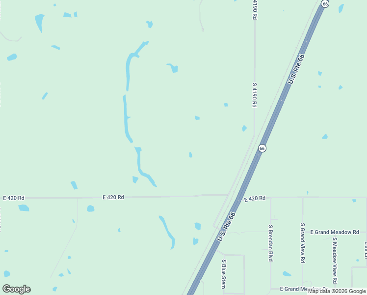 map of restaurants, bars, coffee shops, grocery stores, and more near 15626 East 420 Road in Claremore