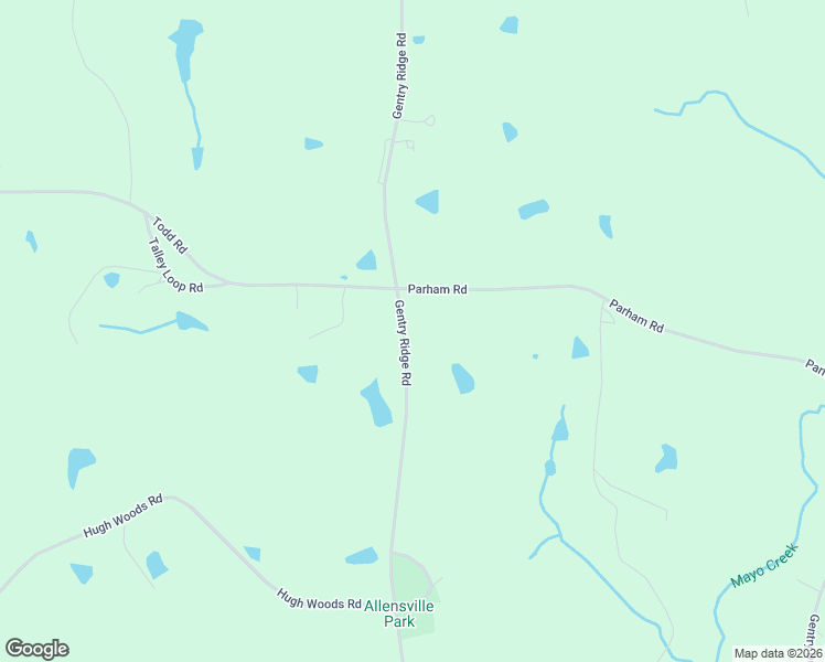 map of restaurants, bars, coffee shops, grocery stores, and more near 1310 Gentry Ridge Road in Roxboro