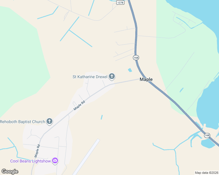 map of restaurants, bars, coffee shops, grocery stores, and more near 157 Maple Rd in Currituck