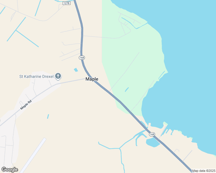 map of restaurants, bars, coffee shops, grocery stores, and more near 3479 Caratoke Highway in Maple