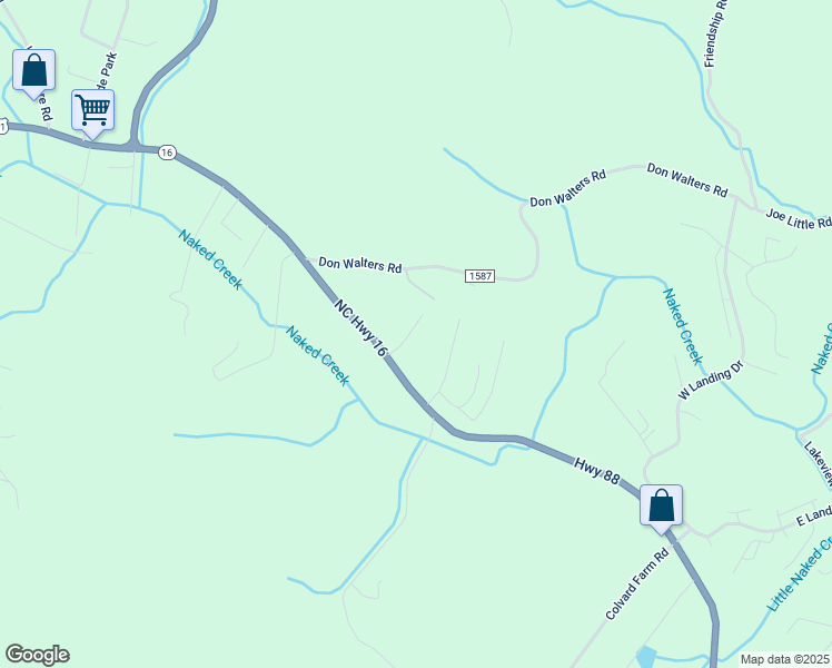 map of restaurants, bars, coffee shops, grocery stores, and more near 125 Highland Hill Drive in Jefferson