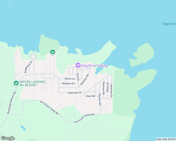 map of restaurants, bars, coffee shops, grocery stores, and more near 415 Belview Road in Springville