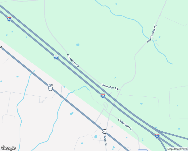 map of restaurants, bars, coffee shops, grocery stores, and more near 2233 Chambliss Road in Pleasant View