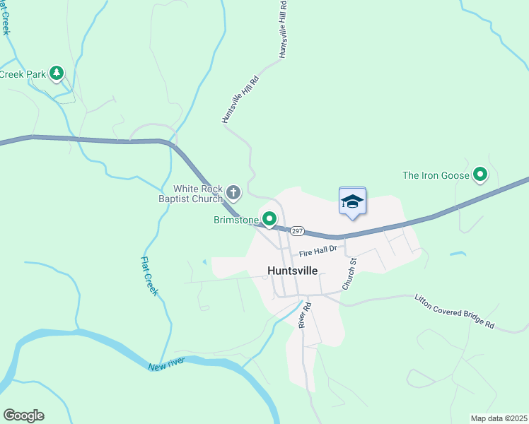 map of restaurants, bars, coffee shops, grocery stores, and more near 2845 Baker Highway in Huntsville