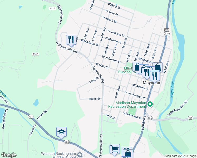map of restaurants, bars, coffee shops, grocery stores, and more near in Madison
