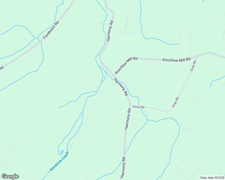map of restaurants, bars, coffee shops, grocery stores, and more near 1581 Harmony Road in Jonesborough