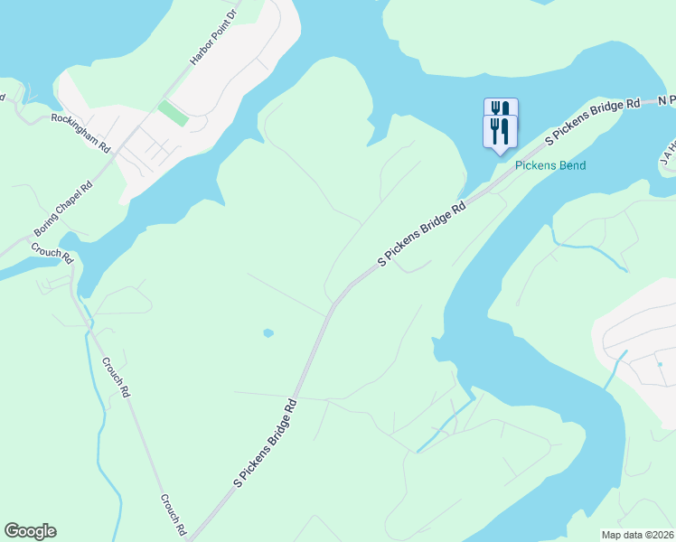 map of restaurants, bars, coffee shops, grocery stores, and more near 110 McCracken Drive in Johnson City