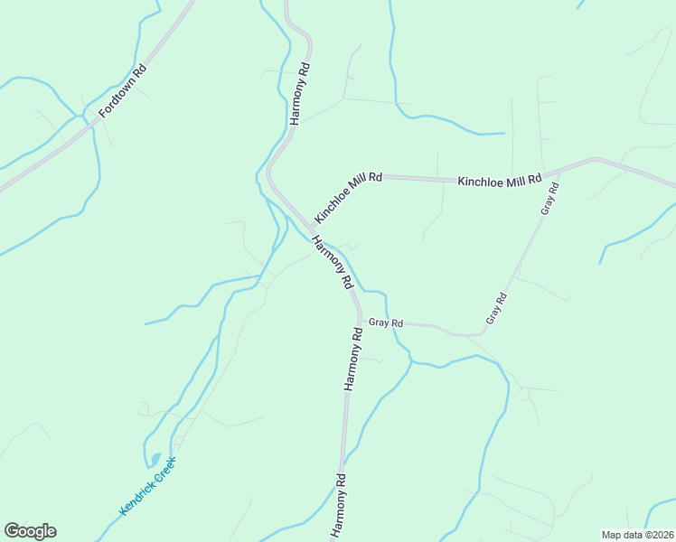 map of restaurants, bars, coffee shops, grocery stores, and more near 1581 Harmony Road in Jonesborough
