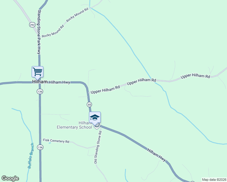 map of restaurants, bars, coffee shops, grocery stores, and more near 3013 Upper Hilham Road in Livingston