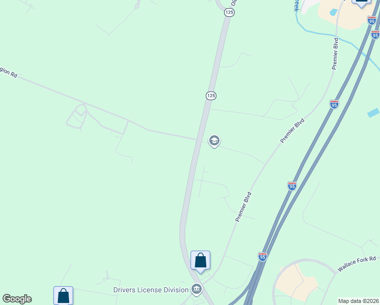 map of restaurants, bars, coffee shops, grocery stores, and more near 1448 North Carolina 125 in Roanoke Rapids