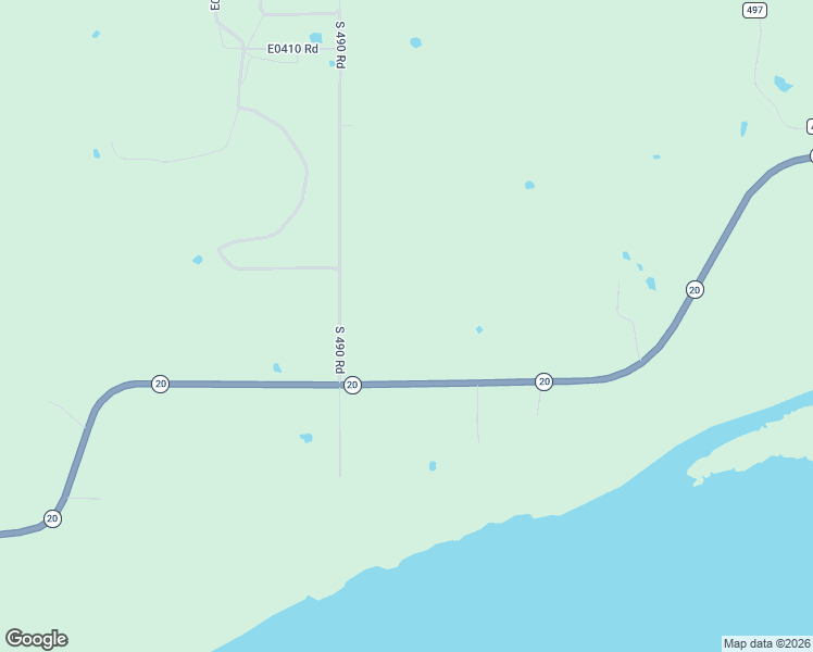 map of restaurants, bars, coffee shops, grocery stores, and more near 41538 South 490 Road in Spavinaw