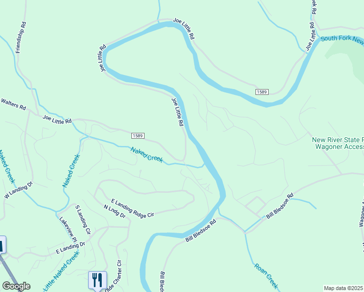 map of restaurants, bars, coffee shops, grocery stores, and more near 919 Joe Little Road in Jefferson