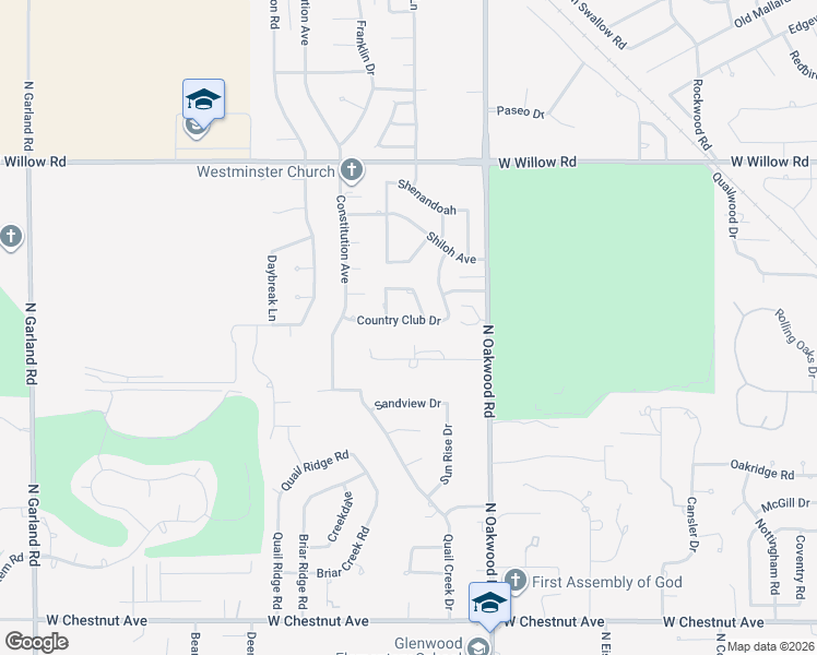 map of restaurants, bars, coffee shops, grocery stores, and more near 4120 Driftwood Drive in Enid