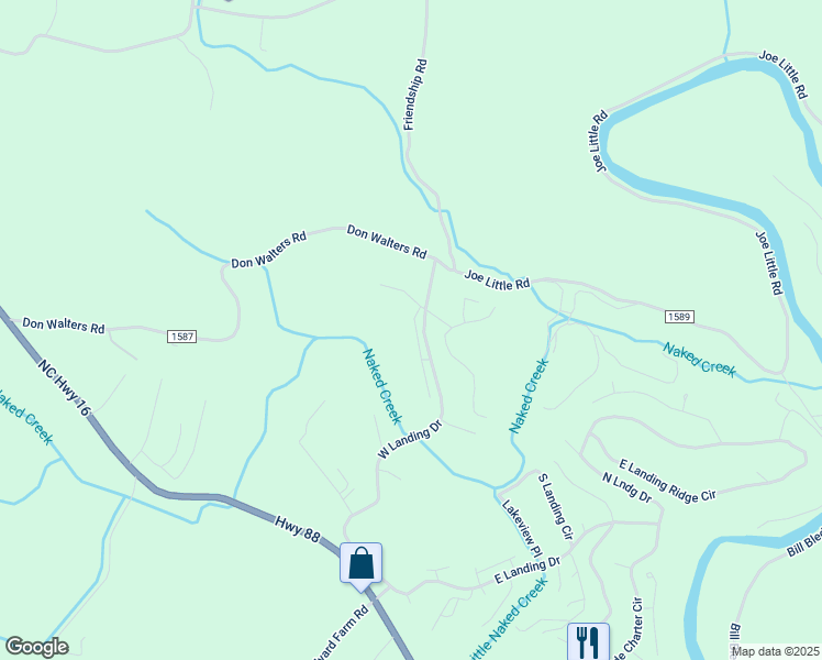 map of restaurants, bars, coffee shops, grocery stores, and more near 187 West Meadow Drive in Jefferson
