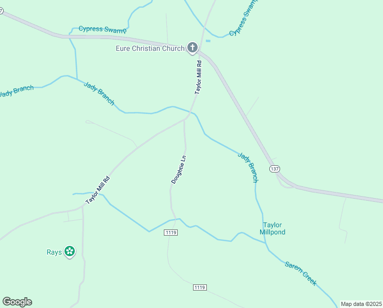 map of restaurants, bars, coffee shops, grocery stores, and more near 26 Doughtie Lane in Eure