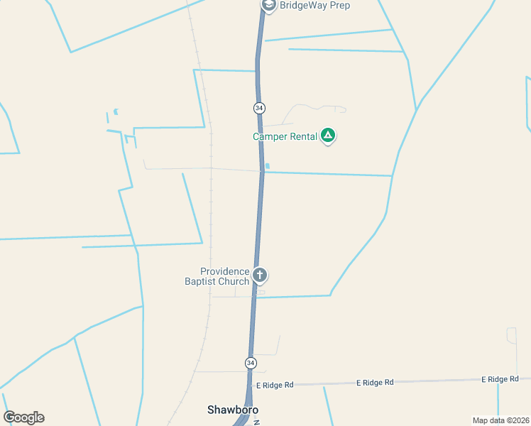 map of restaurants, bars, coffee shops, grocery stores, and more near 713 Shawboro Road in Shawboro