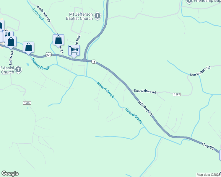 map of restaurants, bars, coffee shops, grocery stores, and more near 204 Bd Lewis Drive in Jefferson