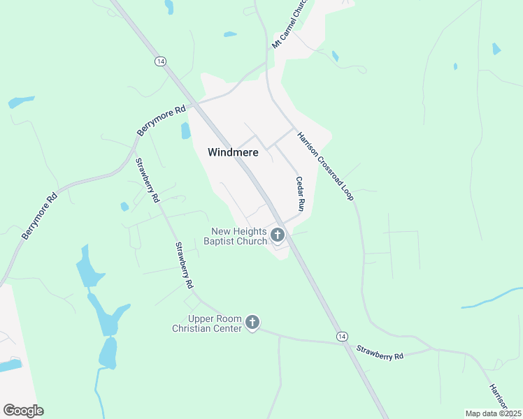 map of restaurants, bars, coffee shops, grocery stores, and more near 2866 North Carolina 14 in Reidsville