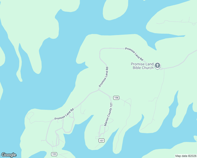 map of restaurants, bars, coffee shops, grocery stores, and more near 9183 Promise Land Road in Mountain Home