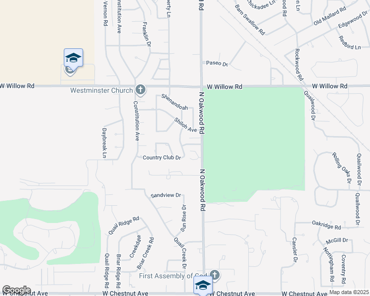 map of restaurants, bars, coffee shops, grocery stores, and more near 3927 Westminster Drive in Enid