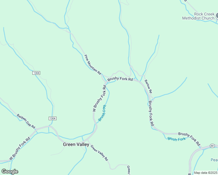 map of restaurants, bars, coffee shops, grocery stores, and more near 133 West Brushy Fork Road in Creston