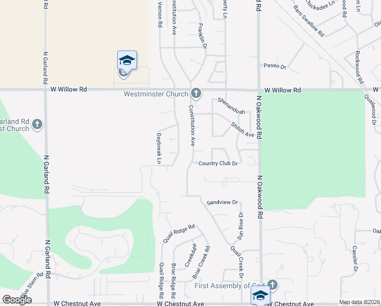 map of restaurants, bars, coffee shops, grocery stores, and more near 1808 Constitution Avenue in Enid