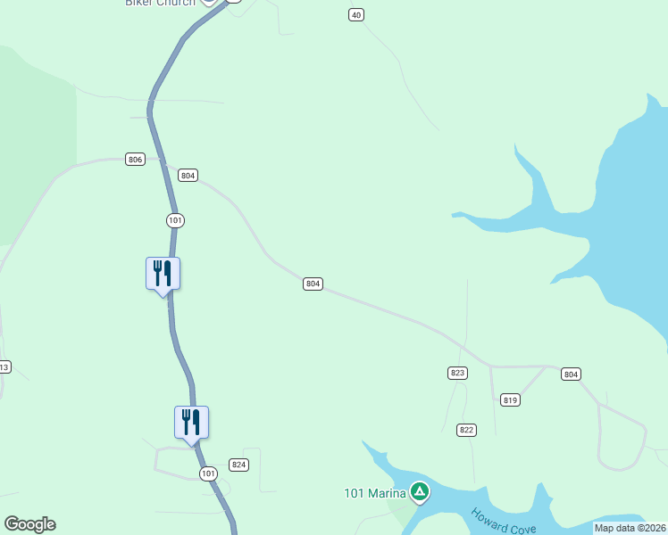 map of restaurants, bars, coffee shops, grocery stores, and more near 650 County Road 804 in Gamaliel