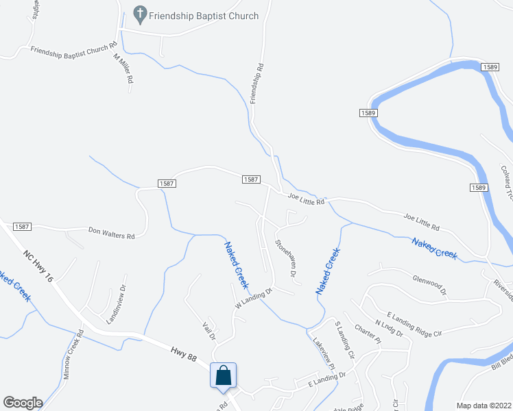 map of restaurants, bars, coffee shops, grocery stores, and more near 144 Rocky Creek Court in Jefferson