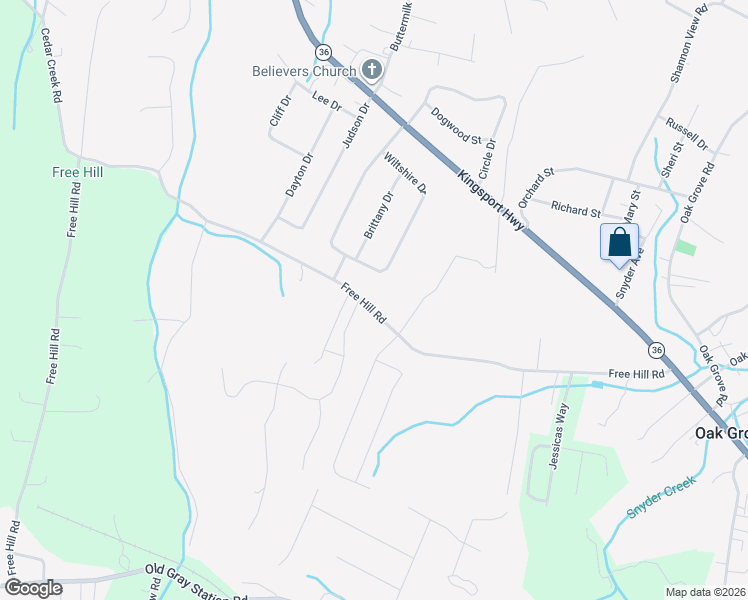 map of restaurants, bars, coffee shops, grocery stores, and more near 316 Wiltshire Drive in Gray