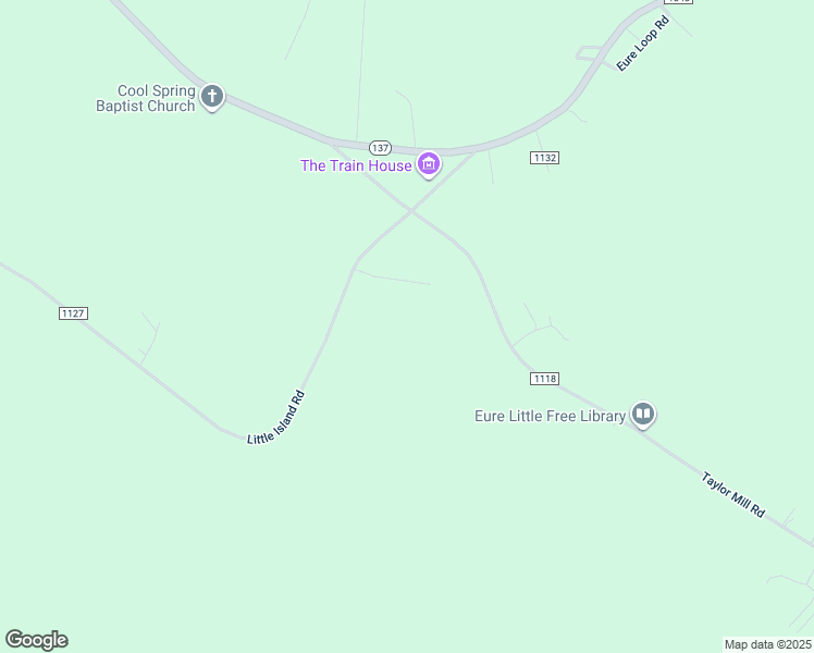 map of restaurants, bars, coffee shops, grocery stores, and more near 76 Little Island Road in Eure