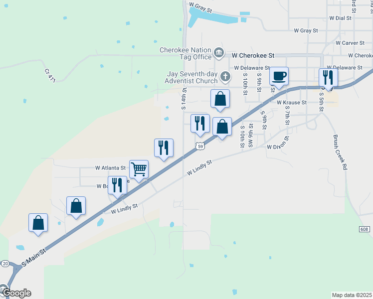 1315 South Main Street, Jay OK Walk Score