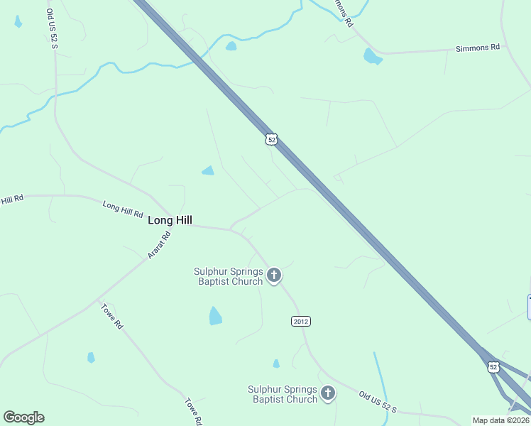 map of restaurants, bars, coffee shops, grocery stores, and more near 150 Springfield Road in Pilot Mountain